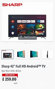 Image result for Lidl Sharp 42 Inch TV