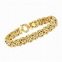 Image result for 18K Gold Byzantine Bracelet