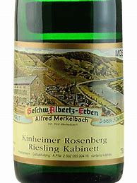 Image result for Alfred Merkelbach Kinheimer Rosenberg Riesling Kabinett