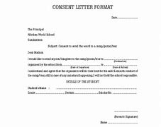 Image result for Child Consent Letter