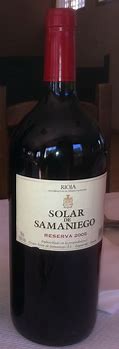 Image result for Solar Samaniego Rioja Reserva