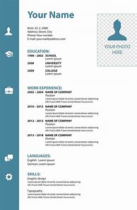Image result for Free Printable Editable Resume Templates