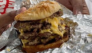 Image result for Five Guys Cheeseburger Extra Patty