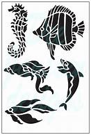 Image result for Sea Creature Stencils