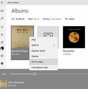 Image result for Windows 10-Pin Album to Start