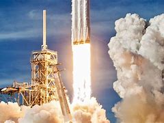 Image result for SpaceX Falcon Heavy Long Exposure