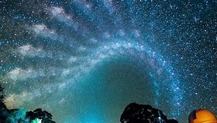 Image result for Moon and Milky Way