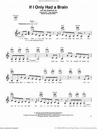 Image result for If I Only Had a Brain Free Sheet Music