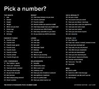 Image result for Pick a Number Questions Freaky