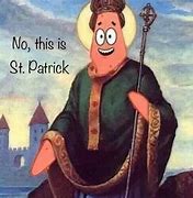 Image result for Funny Patrick Holding a Bible
