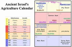 Image result for Hebrew Agriculture Calendar