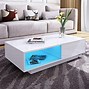 Image result for Modern White Coffee Table with Storage