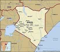 Image result for Map of Central Kenya