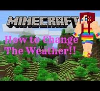 Image result for How to Change Weather in Minecraft