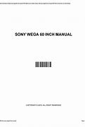 Image result for Sony Wega TV 60 Inch