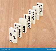 Image result for Straight Line of Domino's