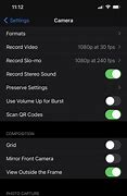 Image result for iPhone 5S Camera Settings