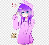 Image result for Purple Hoodie Anime Girl