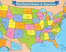 Image result for 50 States Map for Kids