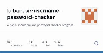 Image result for Username and Password Checker