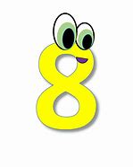 Image result for Clip Art Number 8 Yellow