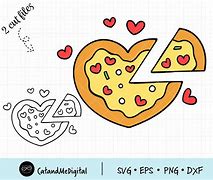 Image result for Cartoon Heart Shaped Pizza