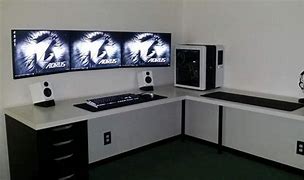 Image result for Black and White PC Setup