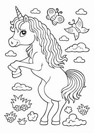 Image result for Unicorn Coloring Worksheet