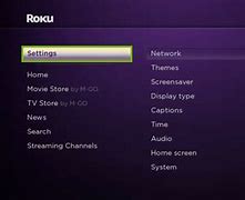 Image result for Roku TV Settings Menu