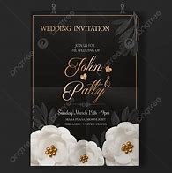 Image result for Elegant Black Wedding Invitations