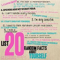 Image result for Things About Me List