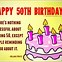 Image result for 50th Birthday Sayings