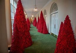 Image result for White House Red Christmas Trees