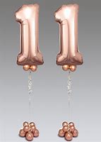 Image result for Rose Gold Number 11 Balloons with Confetti