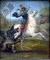 Image result for St. George and the Dragon Painting