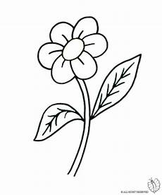 disegno fiori sta disegno di fiore con foglie da colorare disegno fiori sta disegno di fiore con foglie da colorare