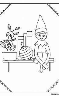 Image result for Elves On Shelf Coloring Page