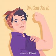 Image result for We Can Do It Silhouette