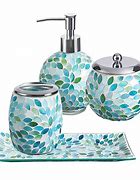 Image result for Teal Bathroom Accessories