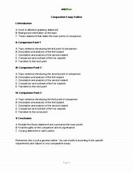 Image result for Comparative Essay Outline Template