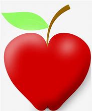 Image result for Apple with Heart Cut Out Clip Art