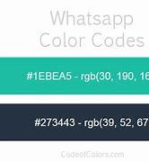 Image result for Whatsapp iPhone Hex Code