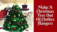 Image result for How to Make a Clothes Hanger Christmas Tree
