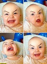 Image result for Evil Baby Eyebrows