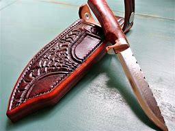 Image result for Engraved Leather Knife Sheath