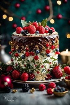 Pin by priscila navarro on Cartas | Christmas cake, Christmas cake decorations, Christmas baking