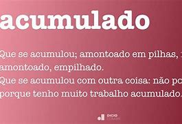Image result for acumuladof