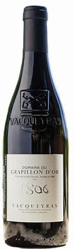 Image result for Grapillon d'Or Vacqueyras Blanc 1806