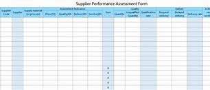 Image result for Supplier Evaluation Form Template