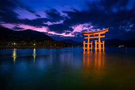 Image result for Miyajima Island at Night